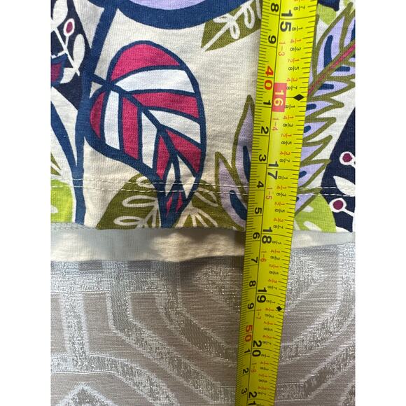 Tea Collection Girls Floral T-Shirt Top Size 6-7 Medium Short Sleeve Print Tee - Picture 6 of 7